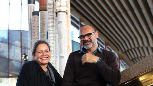 Inclusive: Rhoda Roberts, with David Page, says everyone is welcome to the NAIDOC festival, but especially hopes the young indigenous community embraces the program.