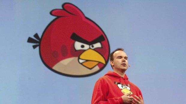 Peter Vesterbacka, chief executive officer of Rovio Mobile and creator of the game "Angry Birds".
