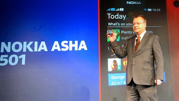 Nokia Asha 501: CEO Stephen Elop unveils the company's new weapon in the race to regain market share.