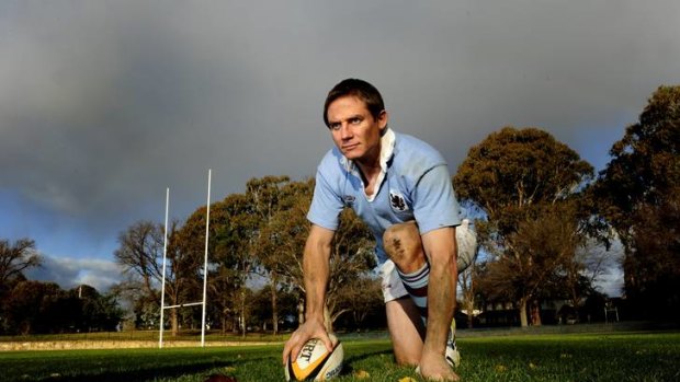 Stephen Larkham will be playing a Golden Oldies match this weekend. Stephen is pictured in his Wests gear.