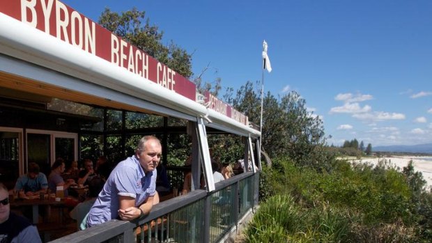 Spreading the charge ... Byron Beach Cafe owner Ben Kirkwood does not see the point of reprinting his menus and has marginally increased his prices  to cater for the previously banned surcharge.