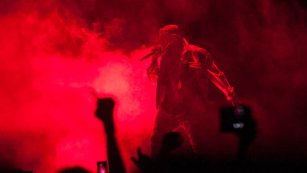 Kanye West review: Bass thumps, fist pumps and mosh pit bumps