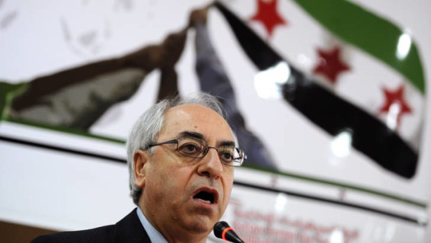 Sidelined ... the head of the Syrian National Council, Abdelbaset Sieda.
