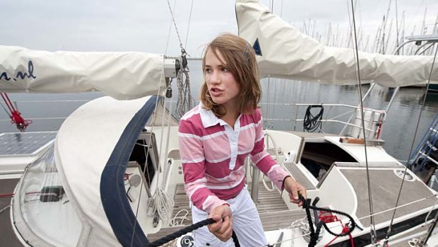Dutch teenager Laura Dekker who has completed a solo circumnavigation of the world.