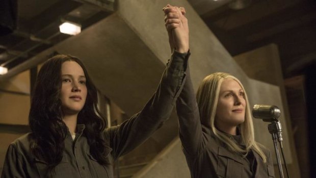 Top cast: Jennifer Lawrence (left) and Julianne Moore unite in The Hunger Games: Mockingjay Part 1.