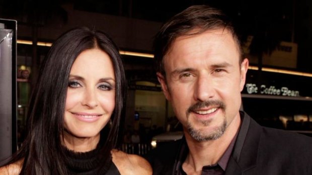 Happy exes Courteney Cox and David Arquette at the Scream 4 world premiere in 2011, just months after they announced their 11-year marriage was over.