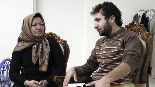 Sakineh Mohammadi Ashtiani with her son Sajjad in a photo that triggered false hopes.
