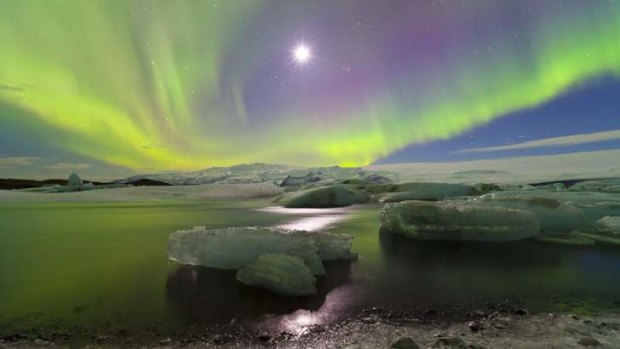 Brilliant display: The aurora borealis.