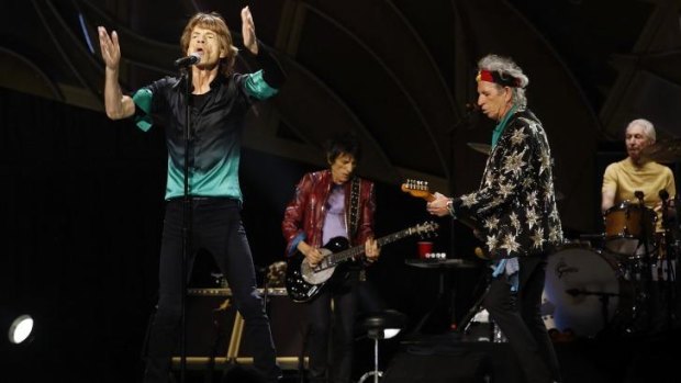The Rolling Stones in concert at Rod Laver Arena last week.