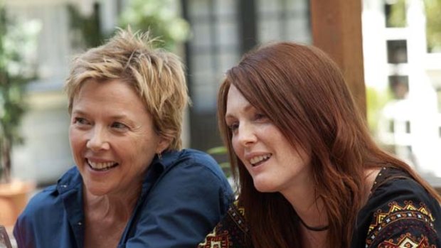 Gay parents are all right ... Julianne Moore and Annette Bening star in The Kids Are All Right.