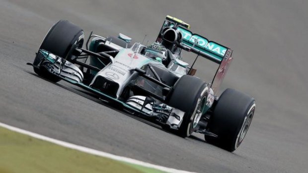 On the level: Nico Rosberg took pole at the British Grand Prix.