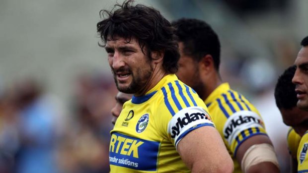 Onward and upward ... Hindmarsh knows his last season probably will end  with the Eels  on the  bottom  but believes his legacy at Parramatta is a foundation for future glory.