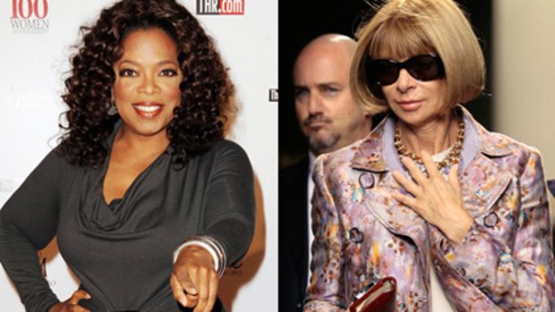 Strings attached ... Oprah Winfrey and Anna Wintour.