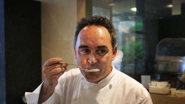 Ferran Adria at El Bulli ... "Out of 3 million booking requests last year, it seated 7000 diners."