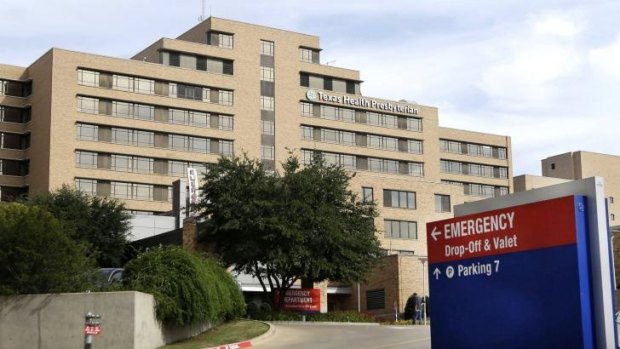 Under shadow: The Texas Health Presbyterian Hospital in Dallas, where Ebola victim Thomas Eric Duncan was cared for before his death.