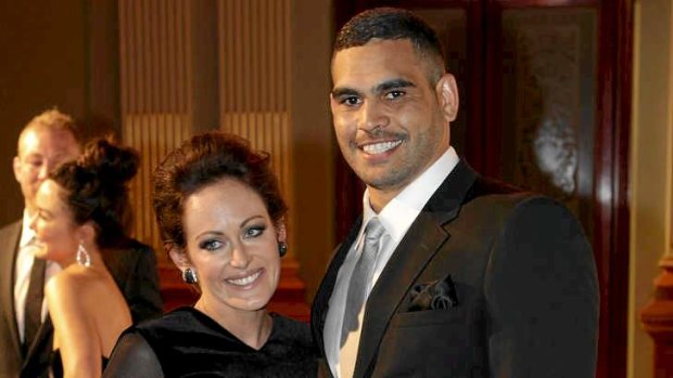 Greg Inglis with partner Sally