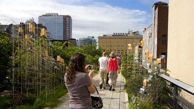 The High Line ... a former railway track that's now a park.