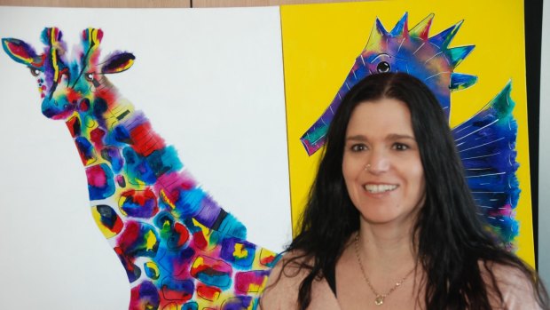 Justine Martin enrolled in an art course after being diagnosed with multiple sclerosis. She has gone on to exhibit, win prizes and sell her paintings. 