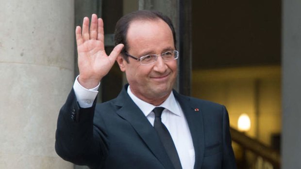 Welcome home: French President Francois Hollande was due to meet the hostages on their return to France.