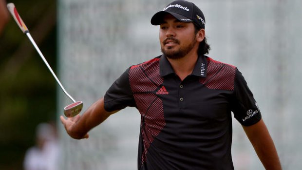 Frustration: Jason Day was in contention until the final hole.