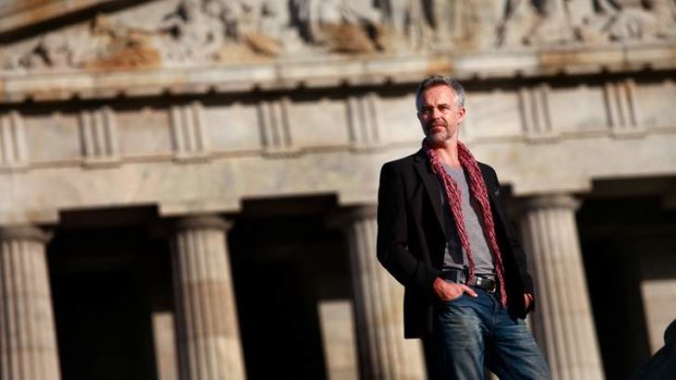 Cameron Daddo at the Shrine of Remembrance.