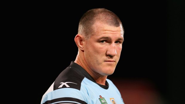 Back issues: Cronulla captain Paul Gallen didn't travel with the team to Canberra.