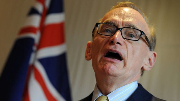 Making a last effort to corral votes ... Australian Foreign Minister Bob Carr.