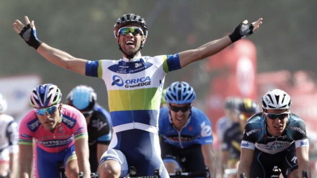 Fantastic form: Canberra cyclist Michael Matthews is elated after claiming two stages of the Vuelta a Espana.