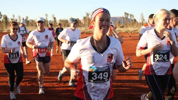 Runners at last year's outback running event.