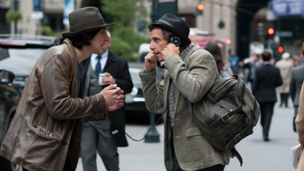 Hipster replacement: Adam Driver sweeps up Ben Stiller with his youthful enthusiasm in <i>While We're Young</i>.