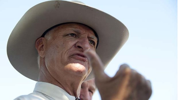 Bring out the big guns: Bob Katter wants boats patrolling Australian waters to carry missiles.