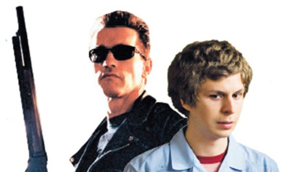 Arnold Schwarzenegger and Michael Cera.