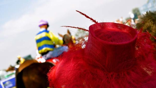 Mounting excitement ... the bright colours of the Albury Gold Cup.