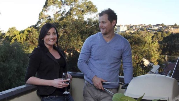 James Rice, 28, and Bronwyn Morgan, 32, recently bought their own two-bedroom apartment on Sydney's northern beaches.
