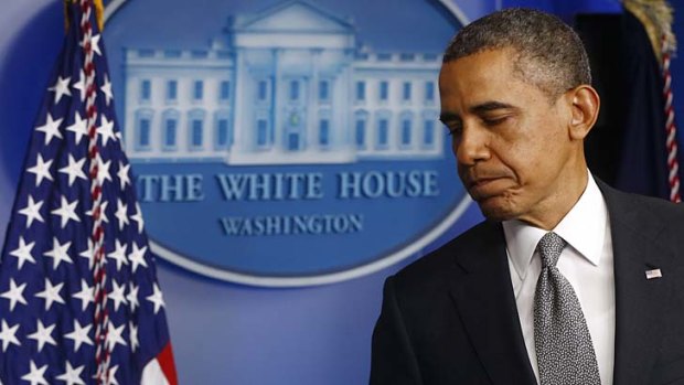 Targeted: A 'suspicious substance' was found in a letter addressed to Barack Obama.