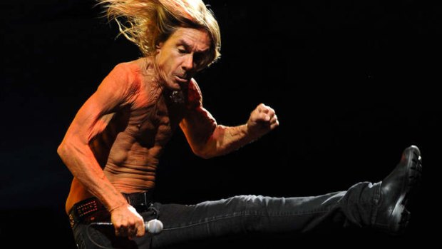 Iggy Pop and the Stooges performing at Festival Hall in Melbourne.