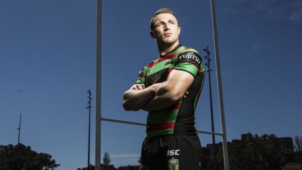 Looking to Sunday: Sam Burgess at Redfern Oval.