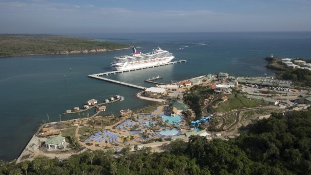 Carnival's new cruise port, Amber Cove, located on the northern coast of the Dominican Republic.