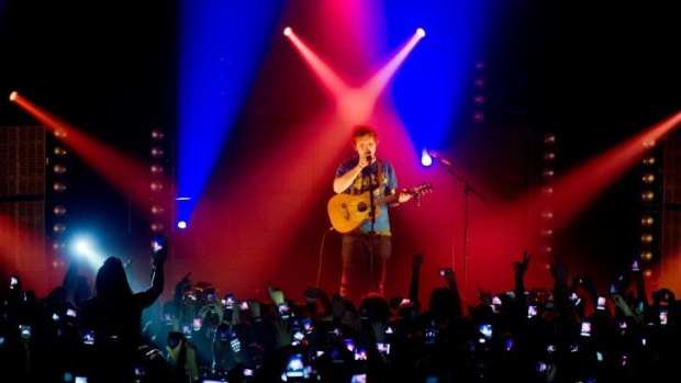 Ed Sheeran wows the audience at the Enmore Theatre in 2012.