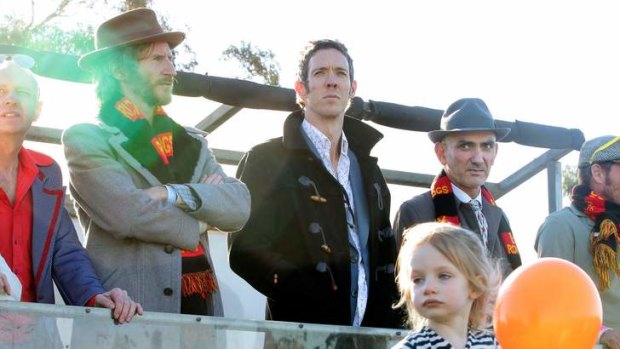 Tim Rogers, Bob Murphy and Paul Kelly at the Community Cup.