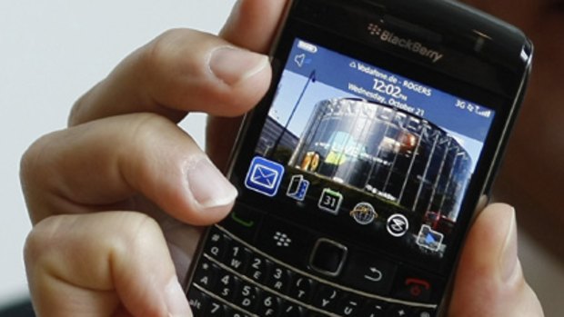 The new "Blackberry Bold 9700" handset.
