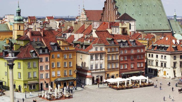 Restored: Warsaw Old Town.