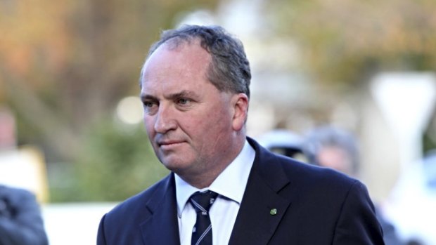 Barnaby Joyce has ruled out resigning from cabinet over the decision to allow the open-cut mine.