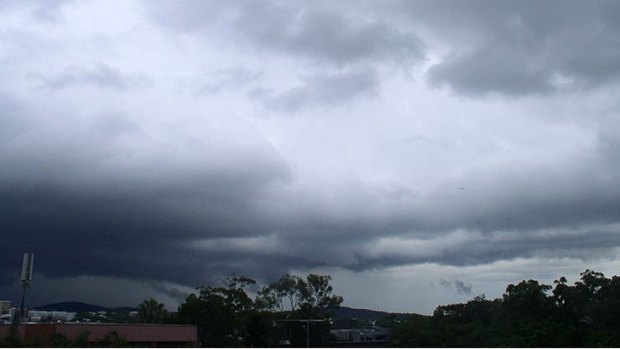 Storm clouds over St Lucia on Friday afternoon.