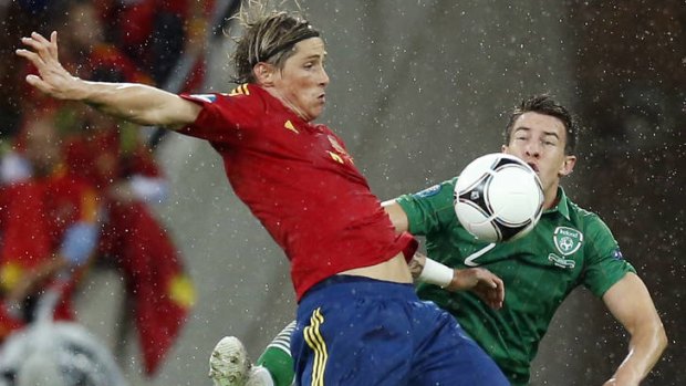 Fernando Torres scored for the first time in two years for Spain and then did it again to end Ireland's hopes of a Euro miracle.