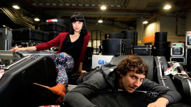 Goyte's song <i>Somebody That I Used To Know</i>, featuring Kimbra (rear), has now topped the charts in nine territories and spawned a YouTube cover with more than 50 million views (see below).