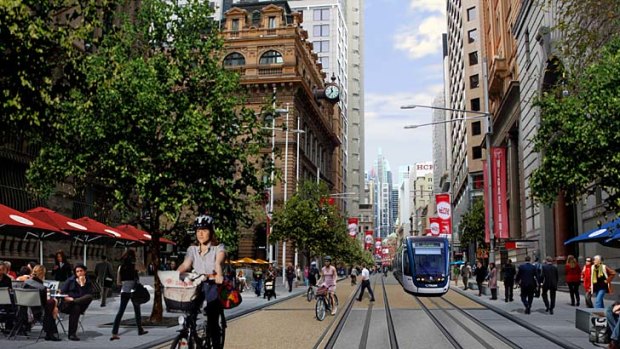 "It is our considered view that a light rail down George St does not work remotely well as a mass transit activity" ... Nick Grenier of Infrastructure NSW.
