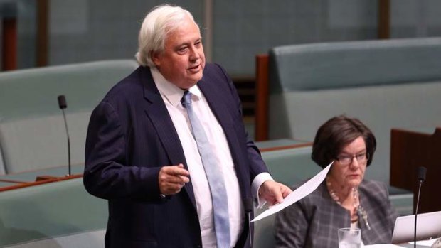 Clive Palmer is on a push for votes in the WA Senate election. Photo: Andrew Meares