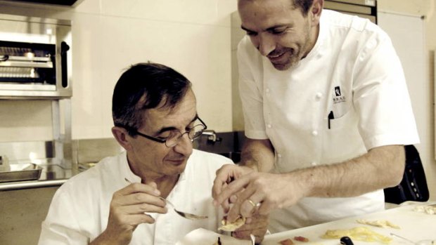 Creative partnership: Michel and Sebastien Bras share a love of cooking, despite the occasional testing time.