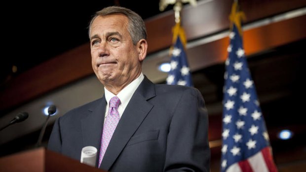 "This is a lost opportunity": US House Speaker John Boehner.